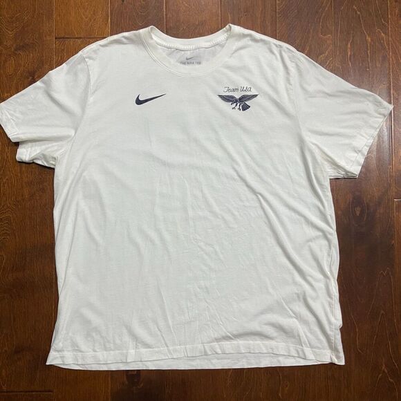 Nike Athletic Tokyo Japan Olympics Team USA Eagle White T-Shirt Men's Size XXL - Picture 2 of 8
